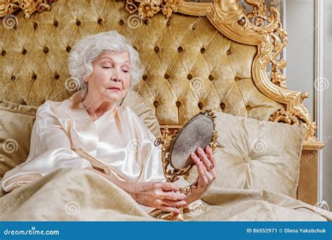 Rich Old Woman Suffering from Aging Stock Image - Image of design, fashion: 86552971