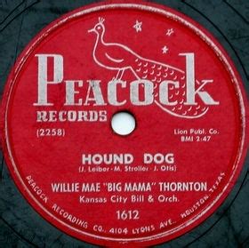 On this day, August 13, 1952, Big Mama Thornton recorded "Hound Dog ...