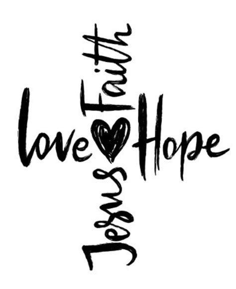 Faith Hope Love Svg, Cross Svg, Cross, Jesus, Religious, Cross - Etsy