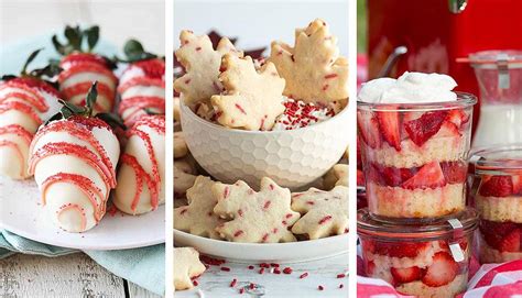 Red & White Themed Canada Day Recipes | xoxoBella