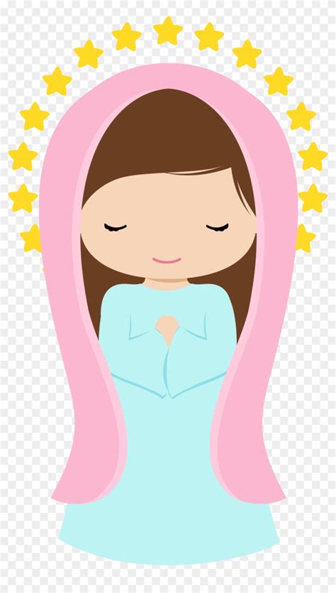 Virgencitas Please Clip Art - Virgen Maria Dibujo Animada - Free ...