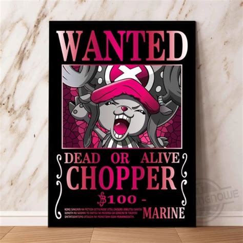 One Piece Chopper Wanted Poster Hoodie And Long Sleeve Tee - Trendingnowe