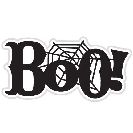 Boo! Title | Halloween silhouettes, Halloween scrapbook, Halloween vinyl