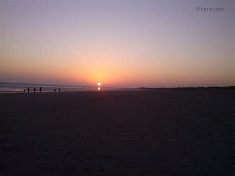 Serene hues of sunset at Mandvi Beach, Gujarat | www.Viharin.Com