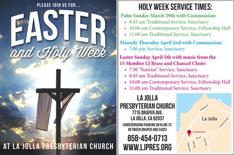 Easter Sunday and Holy Week 2015 | La Jolla Presbyterian Church