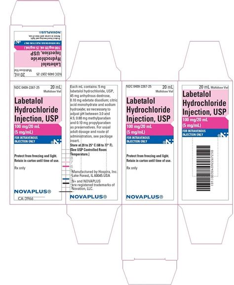 Labetalol - FDA prescribing information, side effects and uses