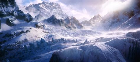 Snow covered mountain, fantasy art, artwork HD wallpaper | Wallpaper Flare