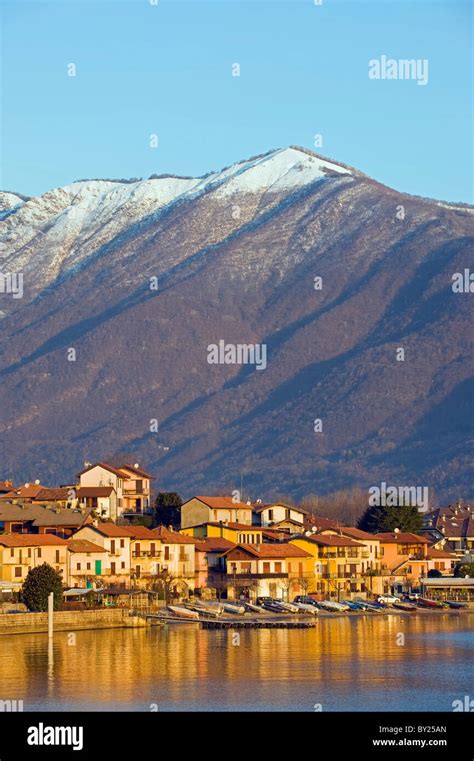 Europe, Italy, Lombardy, Lakes District, Feriolo town, sunrise on Lake Maggiore Stock Photo - Alamy