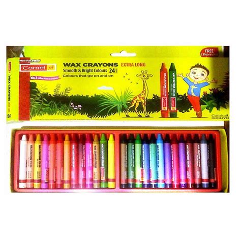 Camlin Wax Crayons Extra Long (Pack of 24)