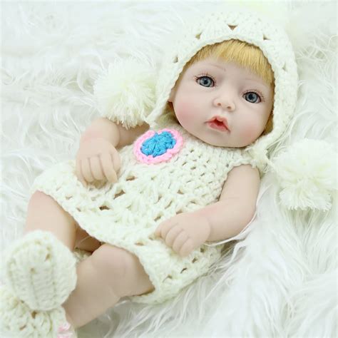 Silicone Reborn Baby Mini Doll Handmade Lifelike Vinyl Newborn Babies ...