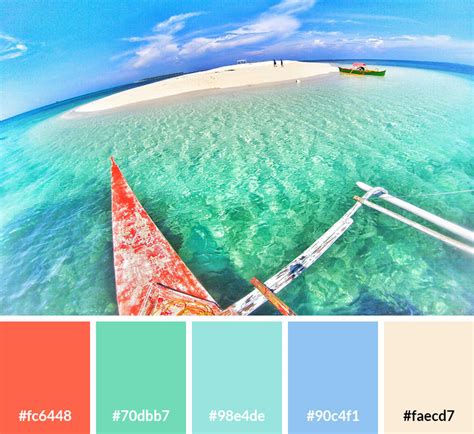 20 Beach Color Palettes - Vandelay Design