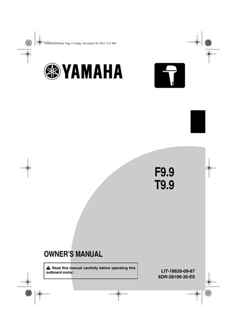 Yamaha T9.9 Owner's Manual | Manualzz