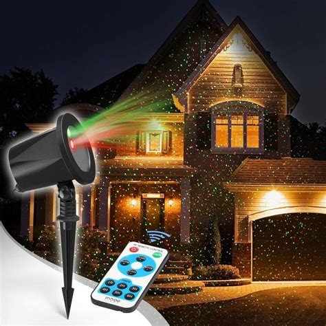 CHRISTMAS HOLIDAY LASER LIGHTS PROJECTOR RED AND GREEN OUTDOOR ...