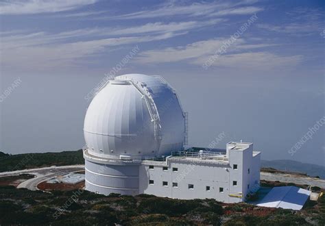 The dome of the William Herschel Telescope - Stock Image - R120/0201 ...