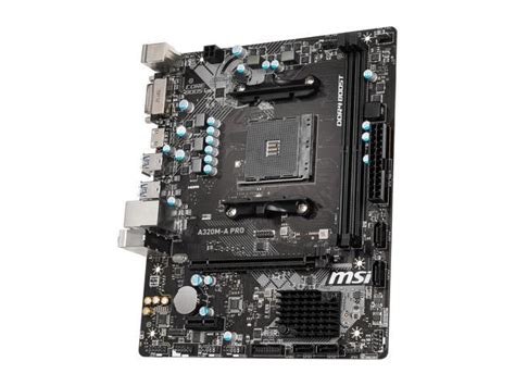 Refurbished: MSI A320M-A PRO AM4 Micro ATX AMD Motherboard - Newegg.com