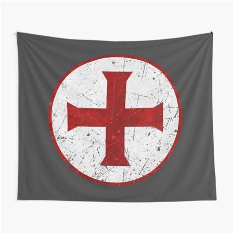 "Crusader Cross Flag" Tapestry for Sale by quark | Redbubble