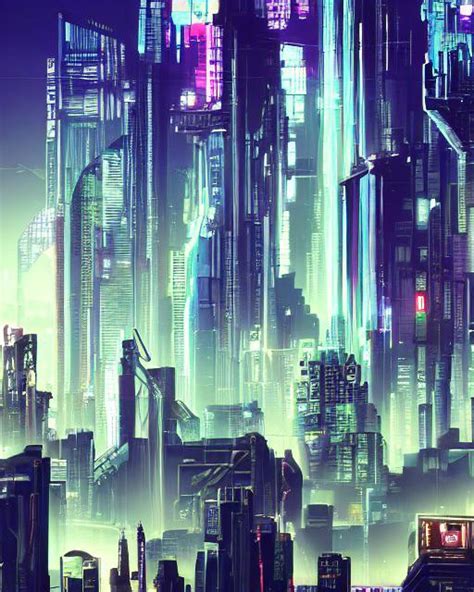 Cyberpunk Skyline : r/aiArt