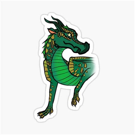 "Wings of Fire - Sundew - The Poison Jungle - Leafwing" Sticker for ...