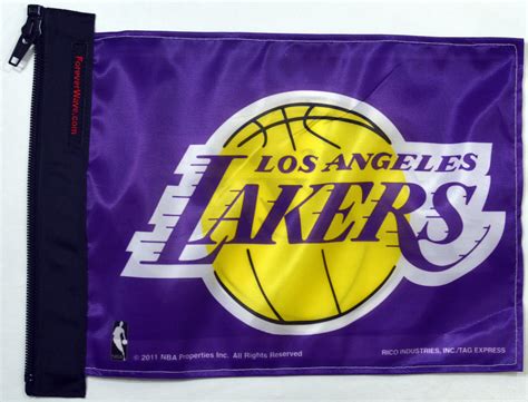 Los Angeles Lakers Flag | Car Flags and Accessories | Flagpole Store