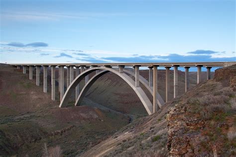 A concrete arch bridge in Eastern Washington US - Photorator