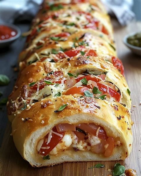 Flaky Italian Stromboli with Savory Fillings - knedir Recipes