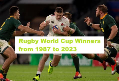 Rugby World Cup Winners from 1987 to 2023 - Edudwar