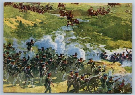 NAPOLEONIC WAR 1812 in Russia Battle BORODINO Cavalry USSR Vintage Postcard | Topics - Militaria ...