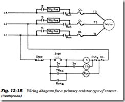 REDUCED-VOLTAGE STARTING METHODS – PRIMARY RESISTOR STARTING | electric equipment