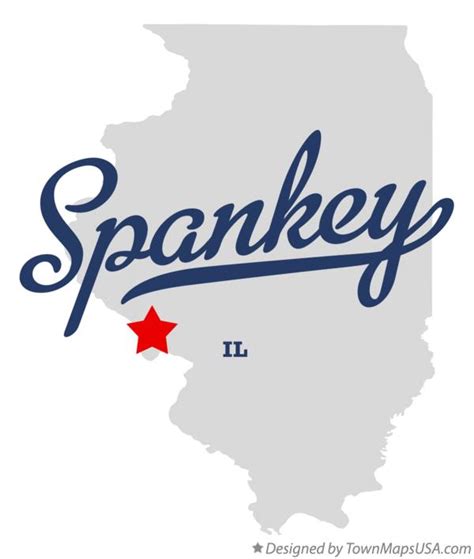 Map of Spankey, IL, Illinois