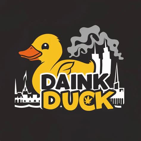 LOGO Design for Dank Duck A Fusion of Rubber Duck Spliff and Nottingham City Silhouette | AI ...