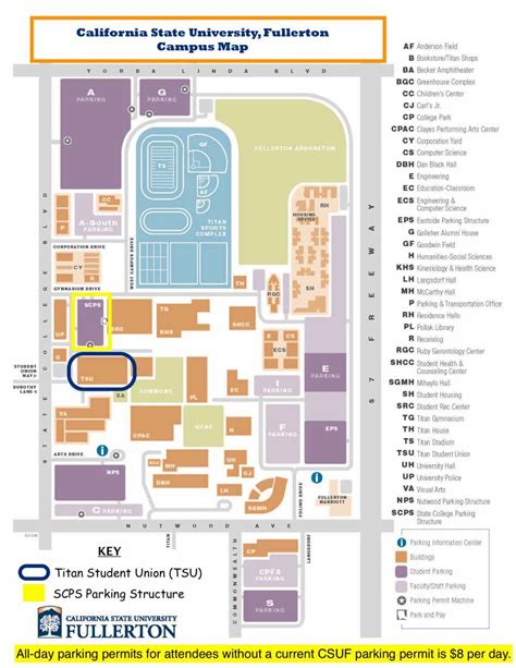 Cal State Fullerton Campus Map - Map Of Groton Ma