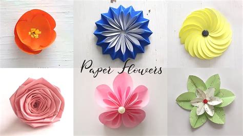 Best of Last Summer 6 Easy Paper Flowers | DIY Craft Ideas - Crafts Ace