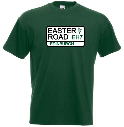 Hibernian FC Easter Road Street Sign Football Club FC Soccer T-shirt ...