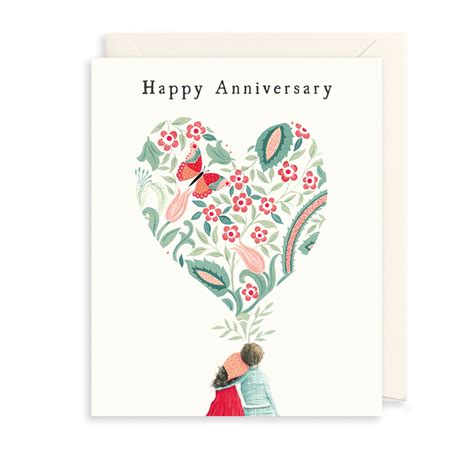 Anniversary Hearts Greetings Card | The Art File