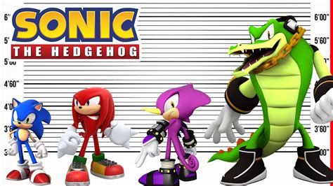 Sonic the Hedgehog Size Comparison | Biggest Character Heights - YouTube