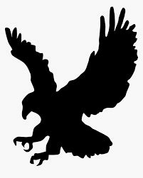 Bald Eagle Silhouette Clip Art - Black And White Eagle Clipart, HD Png Download , Transparent ...