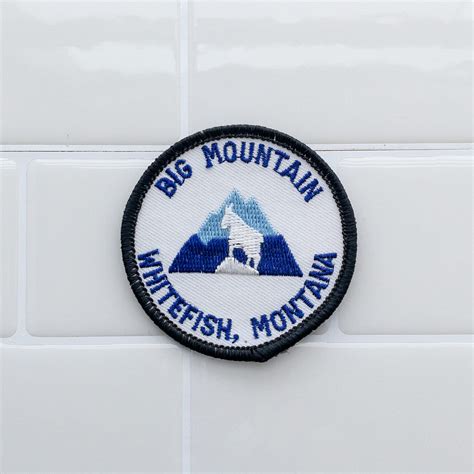 Big Mountain Whitefish Montana Embroidered Patch | Heritage Outfitters