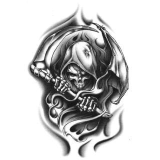 Wicked Grim Reaper Hand Tattoo - Viraltattoo