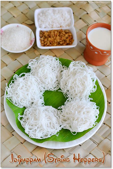 Idiyappam - Sweet Idiyappam Recipe - String Hoppers Recipe - Sharmis Passions