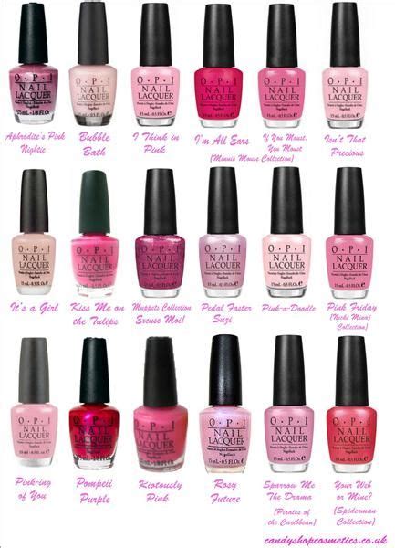 Opi Nail Polish Color Chart Pink