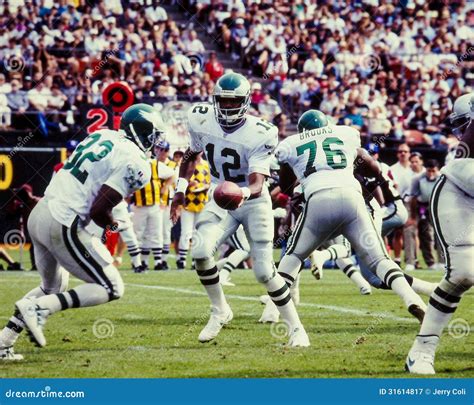 Randall Cunningham Philadelphia Eagles Editorial Photography - Image of ...