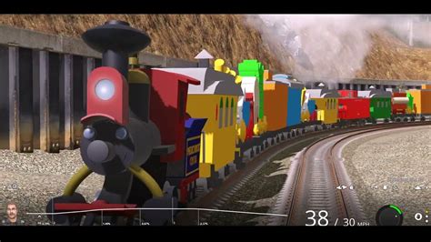 TRAINZ RAILROAD SIMULATOR - CASEY JR VS TANGY CASEY JR (RELUCTANT DRAGON) - HAPPY RIDE THE ...