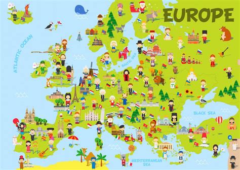 Puzzle Europa kaart 204, 200 stukken | PuzzleMania.nl