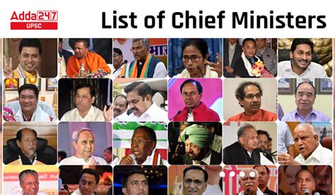 List of Chief Ministers in India 2023