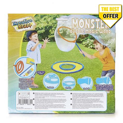 KreativeKraft Monster Bubble Magic Wand | Bubble magic, Family fun night ideas kids, Family fun ...