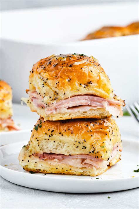 Easy Baked Ham and Cheese Sliders | Life Love & Sugar