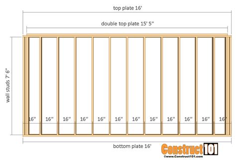 sheds plans : 12X16 Shed Plans Gable Design Construct101