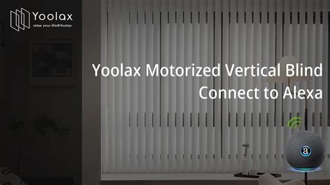 Yoolax Motorized Vertical Blind Connect to Alexa - YouTube