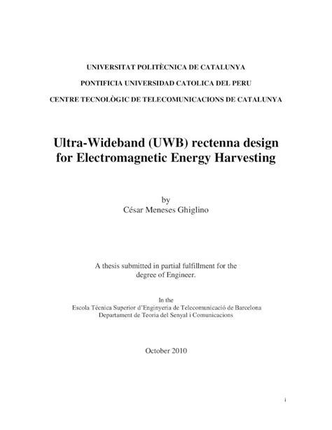 (PDF) Ultra-Wideband (UWB) rectenna design for … (UWB) rectenna design for ... simulate ...