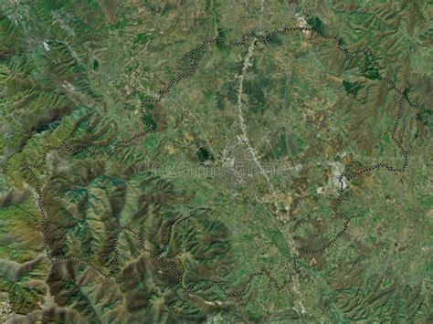 Ferizaj, Kosovo. High-res Satellite. No Legend Stock Illustration - Illustration of shape, earth ...